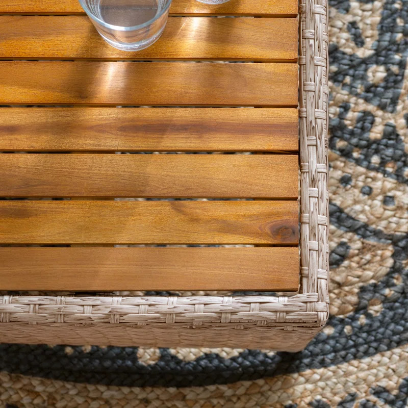 Nicosia All Weather Wicker/Rattan 3 - Person Seating Group with Cushions | Wayfair North America