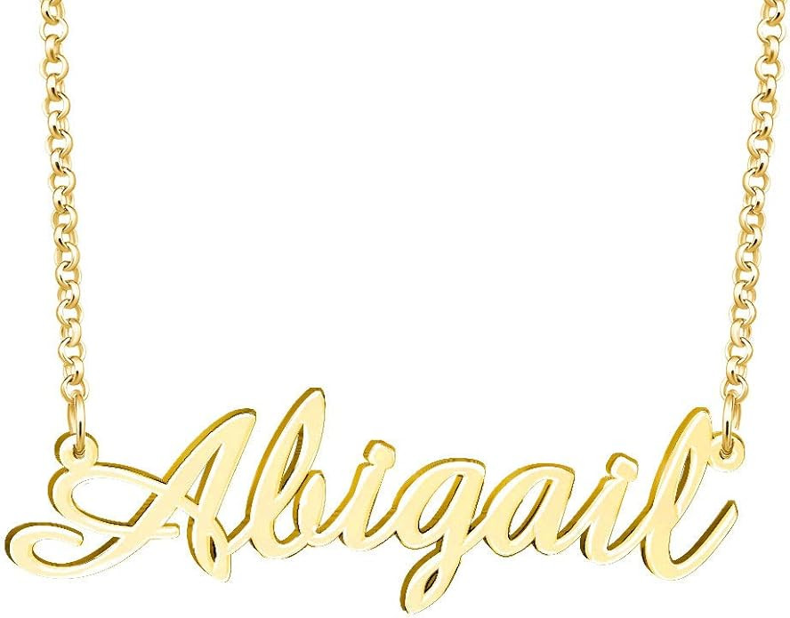 Moonlight Collections 925 Sterling Silver Custom Pendant Personalized Name Necklace | Amazon (US)