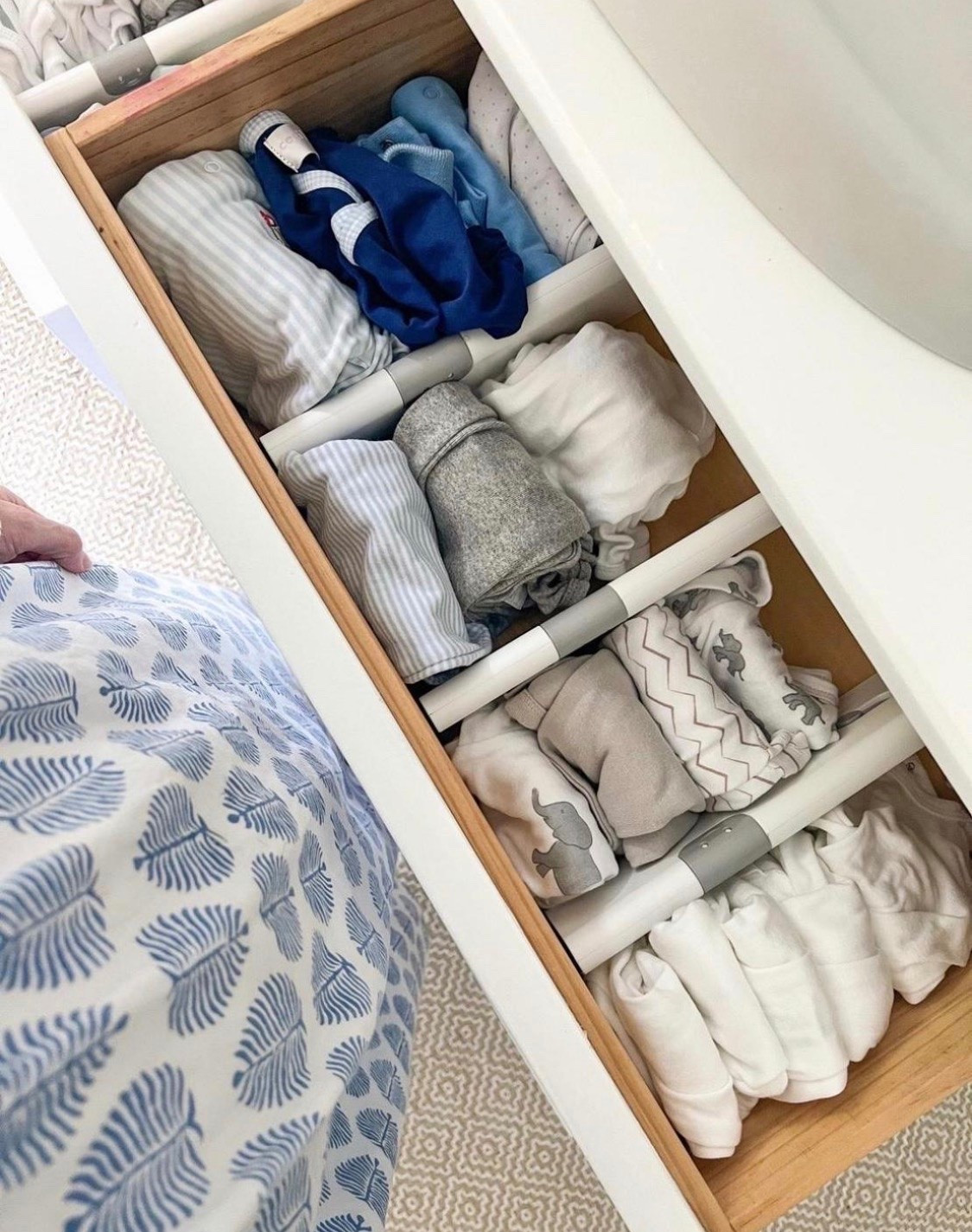 Nursery drawer dividers are such a simple way to keep baby clothes organized. Perfect for nursery organization, baby boy nursery inspo, and keeping all those tiny essentials easy to find.

#LTKHome