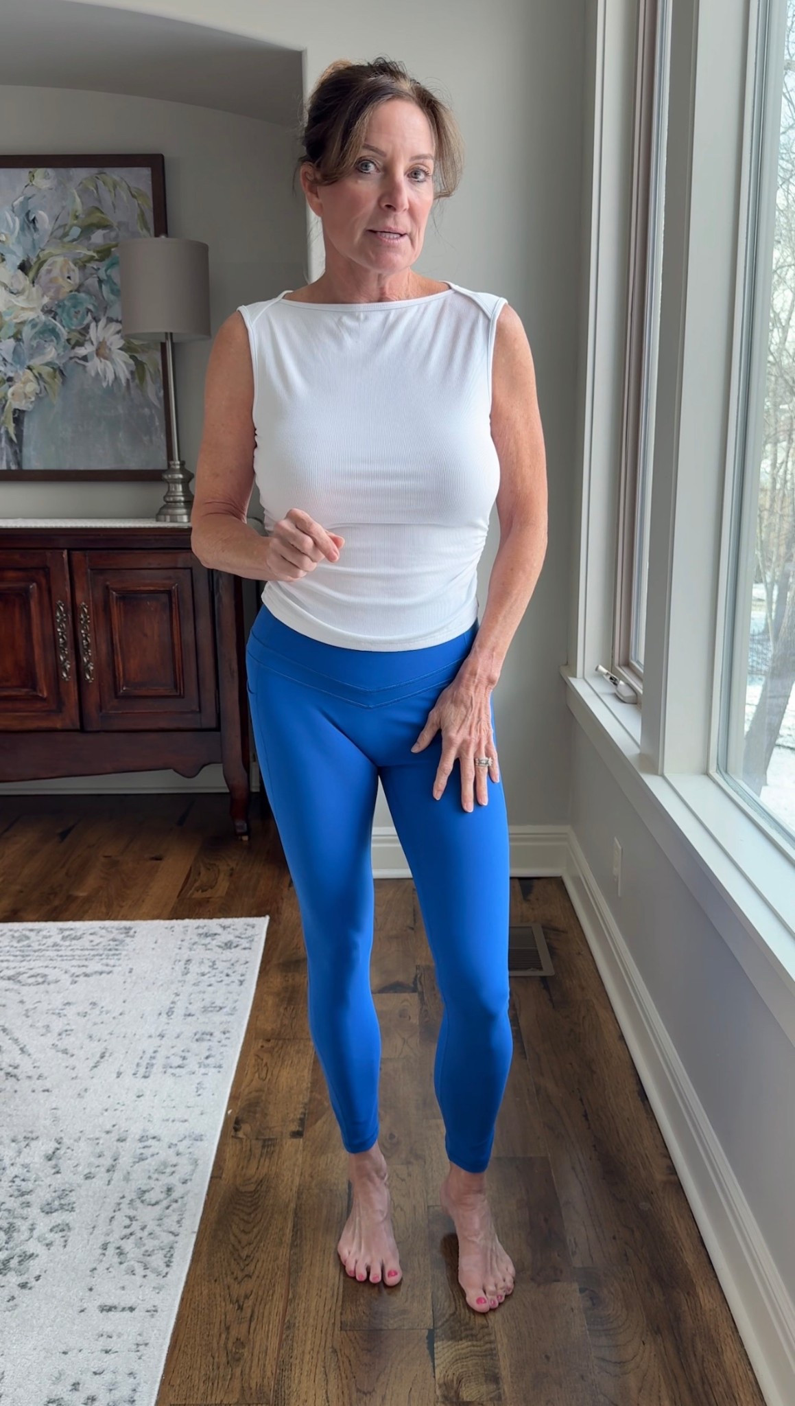Great everyday leggings with a smooth, supportive feel.

I’m wearing a medium here but would size down to a small for a more secure waist fit.
If you’re between sizes, I recommend sizing down.


#LTKfitnessgoals #LTKselfcare #LTKActive