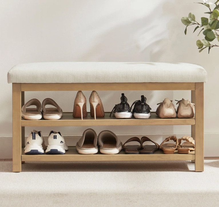 Hahnville Upholstered Storage Shoe Bench 

 #LTKHome