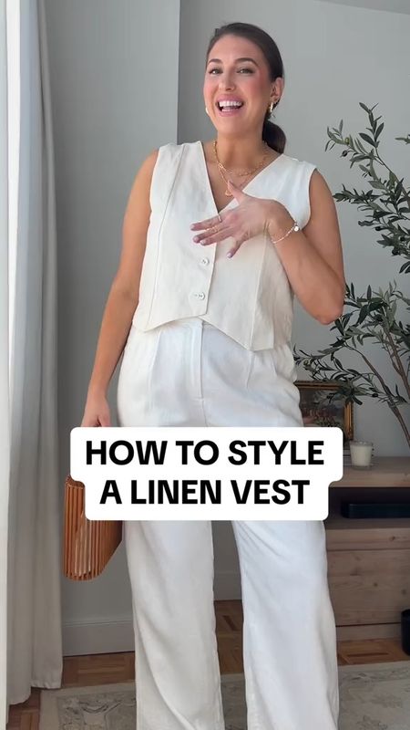 Line Vest Outfits wearing size L

Amazon line best | white linen vest | line pants | line trousers | linen pants outfit | linen trousers | linen set |

#LTKVideo #LTKSeasonal #LTKmidsize