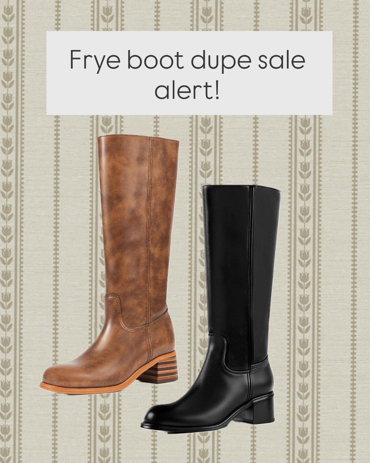 Frye boots dupe sale alert! Normally $70 they’re $59 with an extra 15% off! Such a good deal. Definitely a must have for fall and winter! TTS

#LTKFallSale #LTKSeasonal #LTKSaleAlert