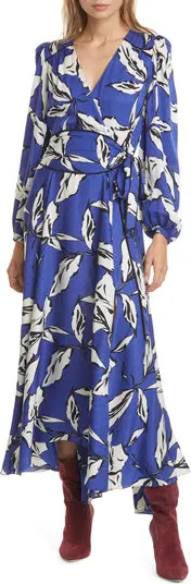 Veronica Beard Mclean Floral Silk Long Sleeve Maxi Dress | Nordstromrack | Nordstrom Rack