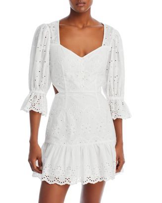 Cilla Broderie Lace Mini Dress | Bloomingdale's (US)