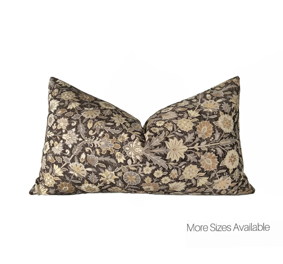 WILLOW  Vintage Floral Print Pillow Cover  Modern Farmhouse - Etsy | Etsy (US)