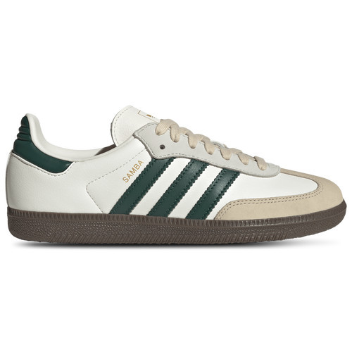 adidas Womens adidas Originals Samba - Womens Basketball Shoes Off White/Collegiate Green/Sand Strata Size 5.5 | Champs Sports