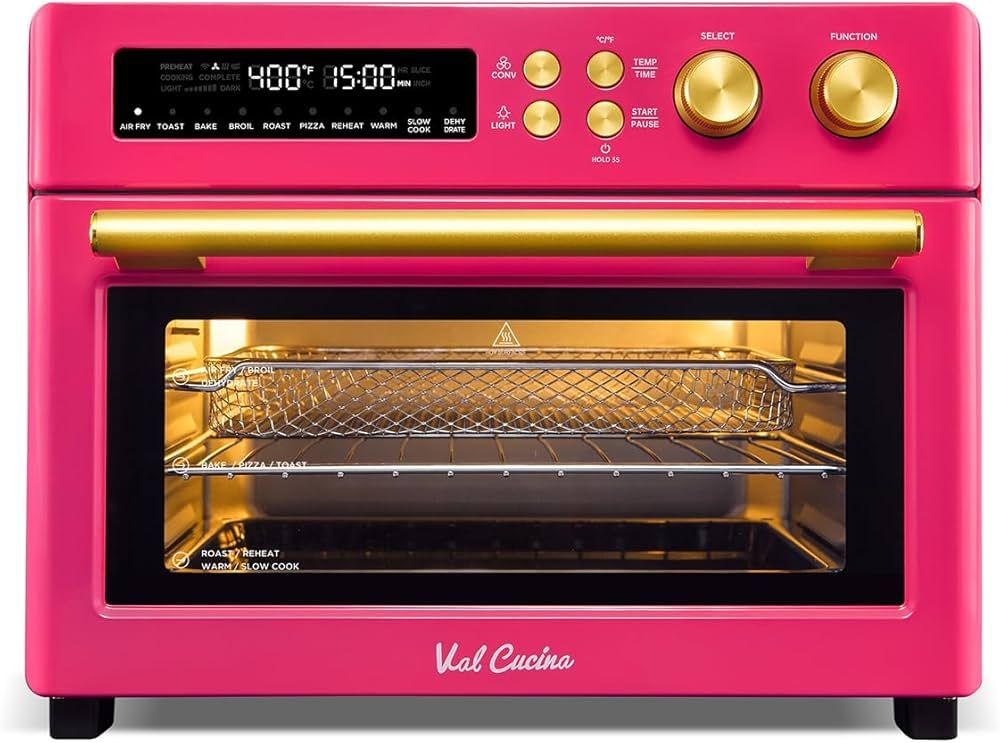 Limited Edition Happy Pink Infrared Heating Air Fryer Toaster Oven, Extra Large Countertop Convec... | Amazon (US)