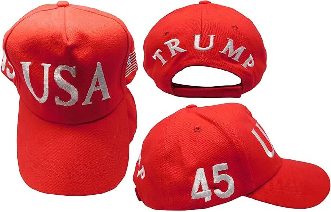 Trade Winds Trump 45 President Donald USA American Red Embroidered Cap Hat | Amazon (US)