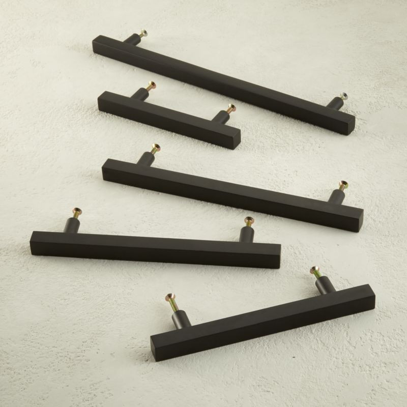 Matte Black Square Handles | CB2 | CB2