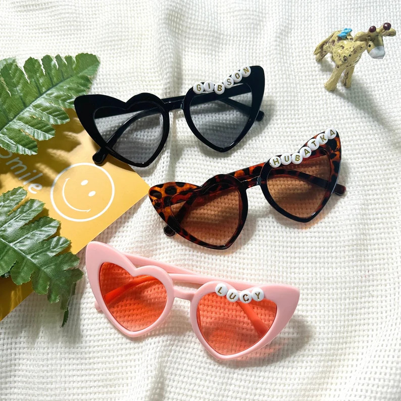 Heart Shaped Sunglasses, Custom Kids Sunglasses, Y2k Sunglasses, Baby Girl Sunglasses, Kids Sungl... | Etsy (US)