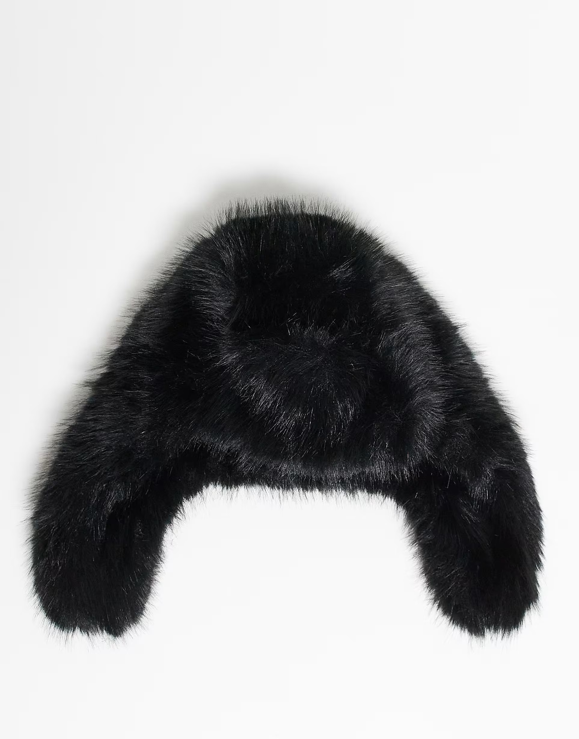 Reclaimed Vintage Unisex trapper hat in black faux fur | ASOS (Global)