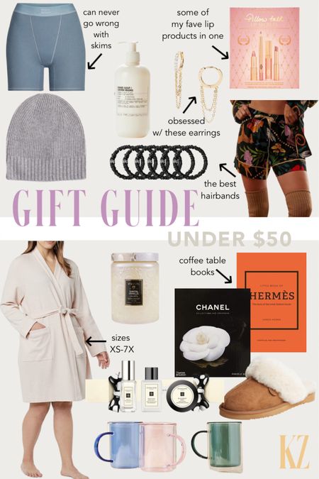 Gift guide under $50 for her! 

Gift guide for her - gifts under $50 - under $50 gift ideas for her 

#LTKunder50 #LTKHoliday #LTKSeasonal