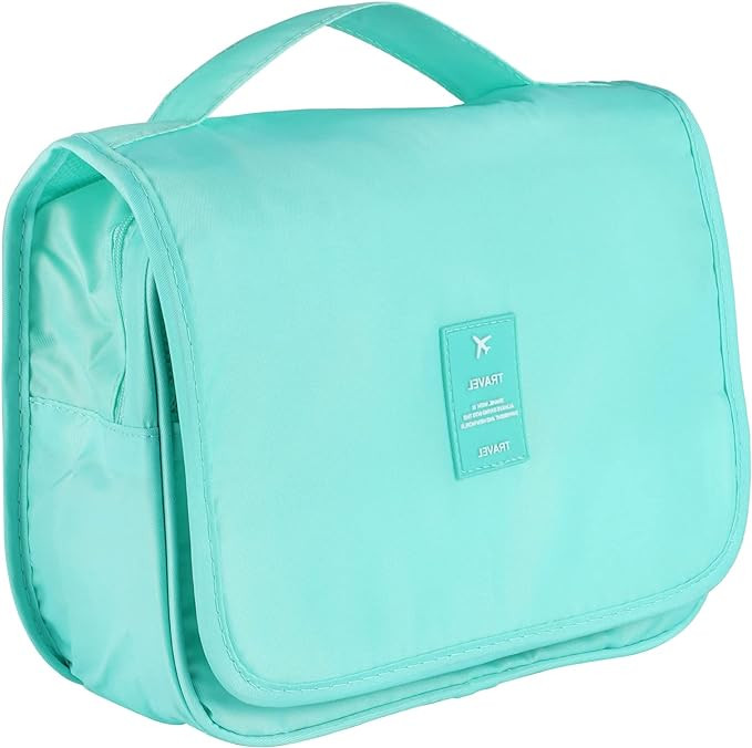 Pengxiaomei Toiletry Bag, Waterproof Hanging Cosmetic Bag Portable Travel Makeup Pouch Multi-func... | Amazon (US)