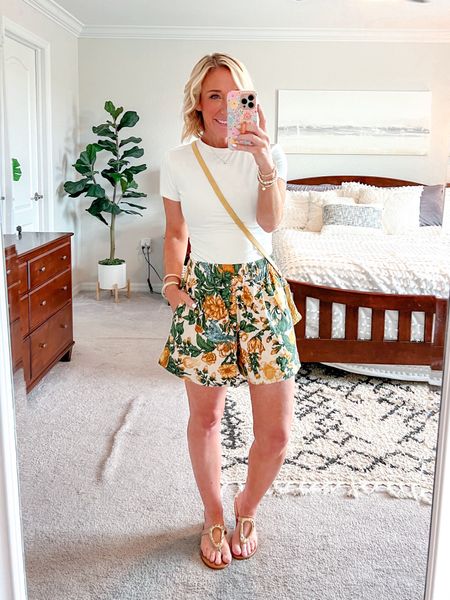 Linking some of my latest yellow finds:
• shorts - size small.
* t-shirt - size small.
• purse & heels linked.
* sandals here - tts. 

#LTKSeasonal #LTKStyleTip #LTKFindsUnder50