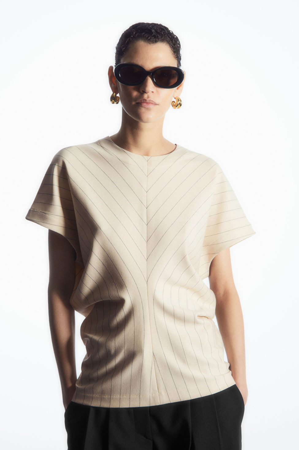 DRAPED-WAIST TOP | COS UK