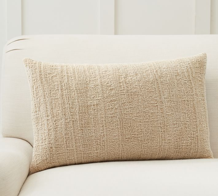 Journey Chenille Jacquard Lumbar Pillow Covers | Pottery Barn (US)