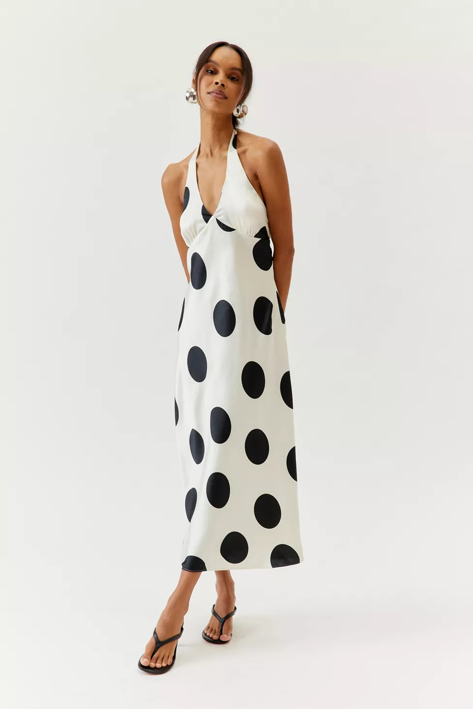 UO Everleigh Halter Midi Dress | Urban Outfitters (US and RoW)