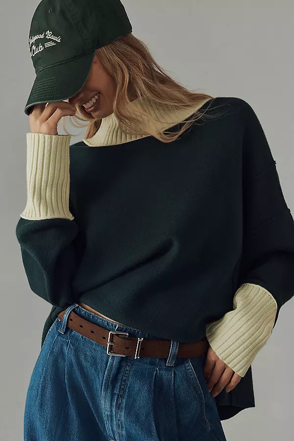 The Logan Turtleneck Sweater by Maeve | Anthropologie (US)