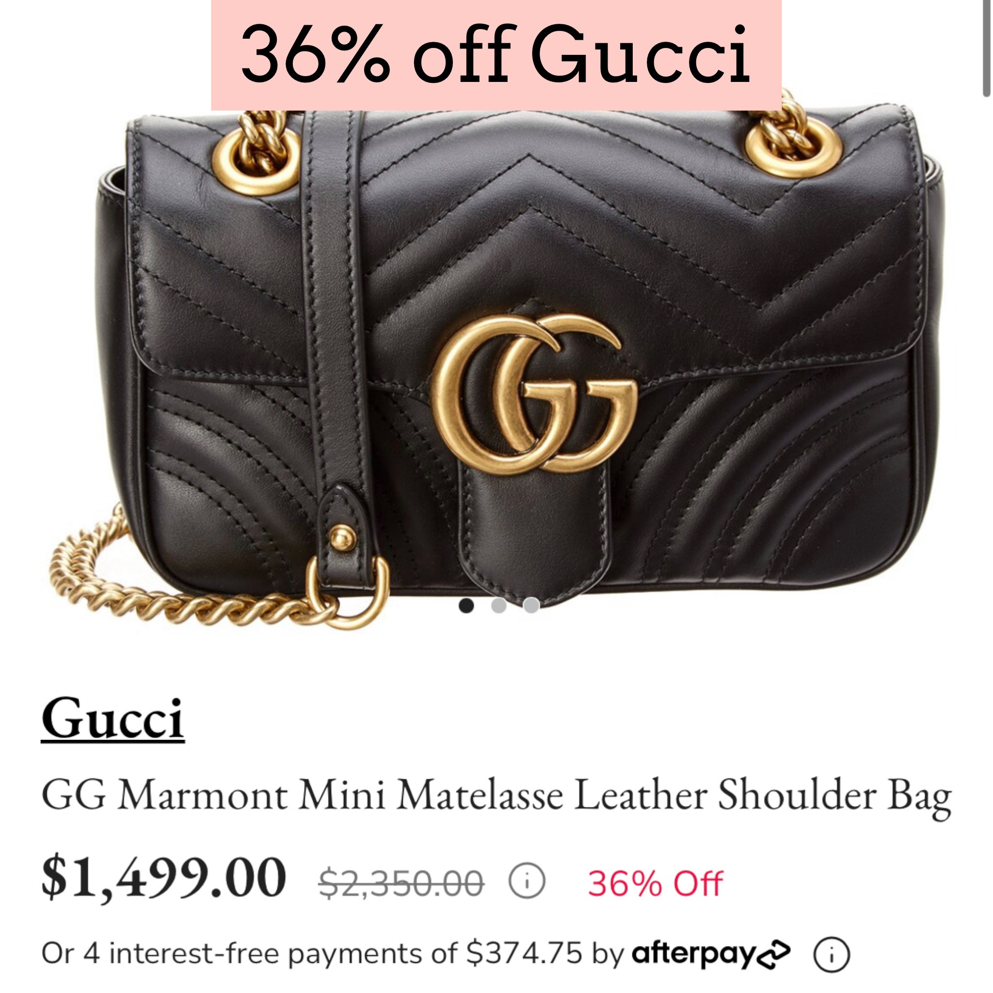 Gucci 

#LTKsalealert #LTKGiftGuide #LTKitbag