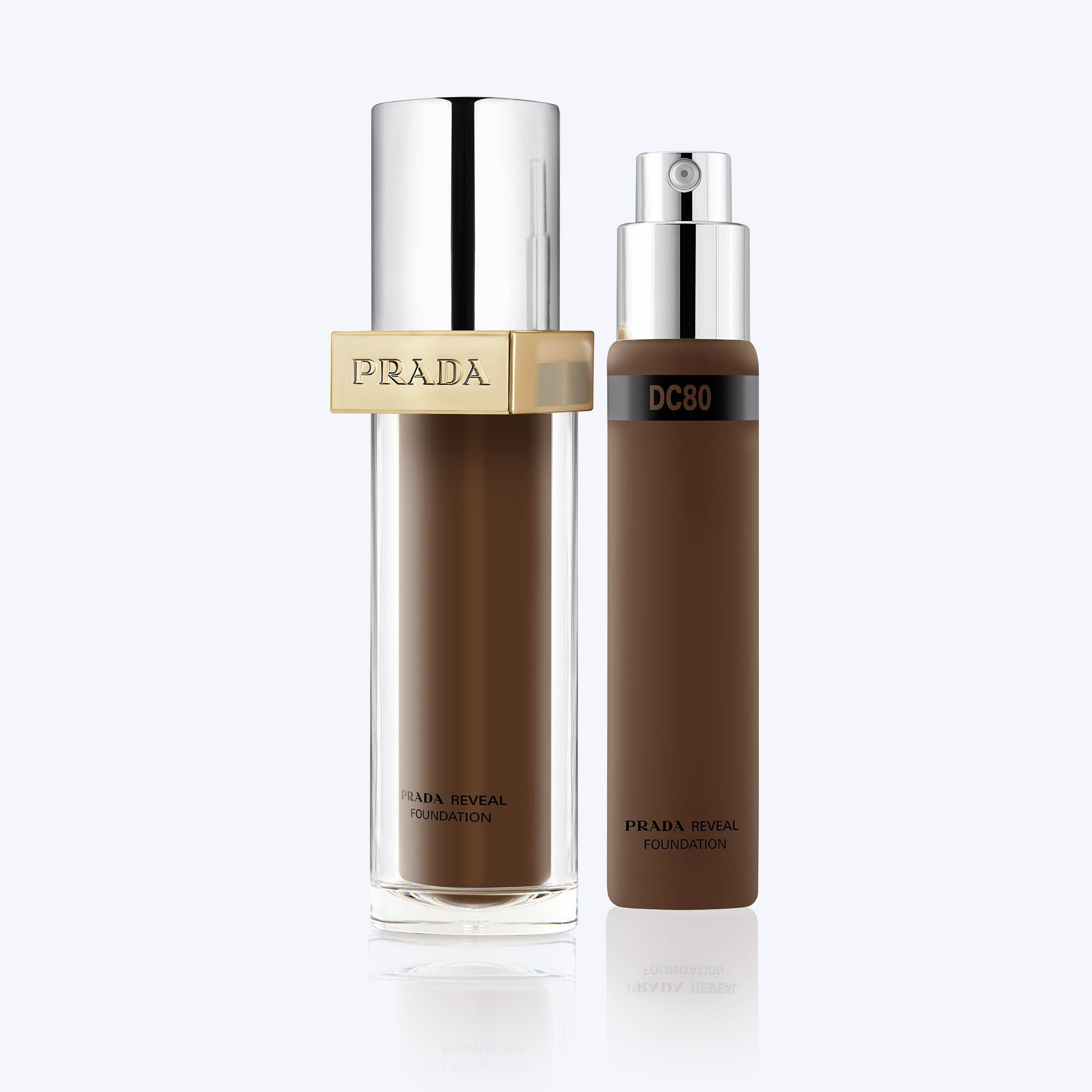 Prada Reveal Skin Optimizing Foundation | DC80 | Medium Buildable Coverage Foundation | 24-Hour Wear | Prada Beauty