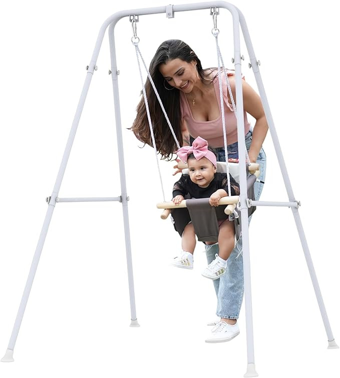 Baby Swing, Toddler Swing, Baby Swing with Stand,Swing Set for Infant,Outdoor Indoor Swing Set wi... | Amazon (US)