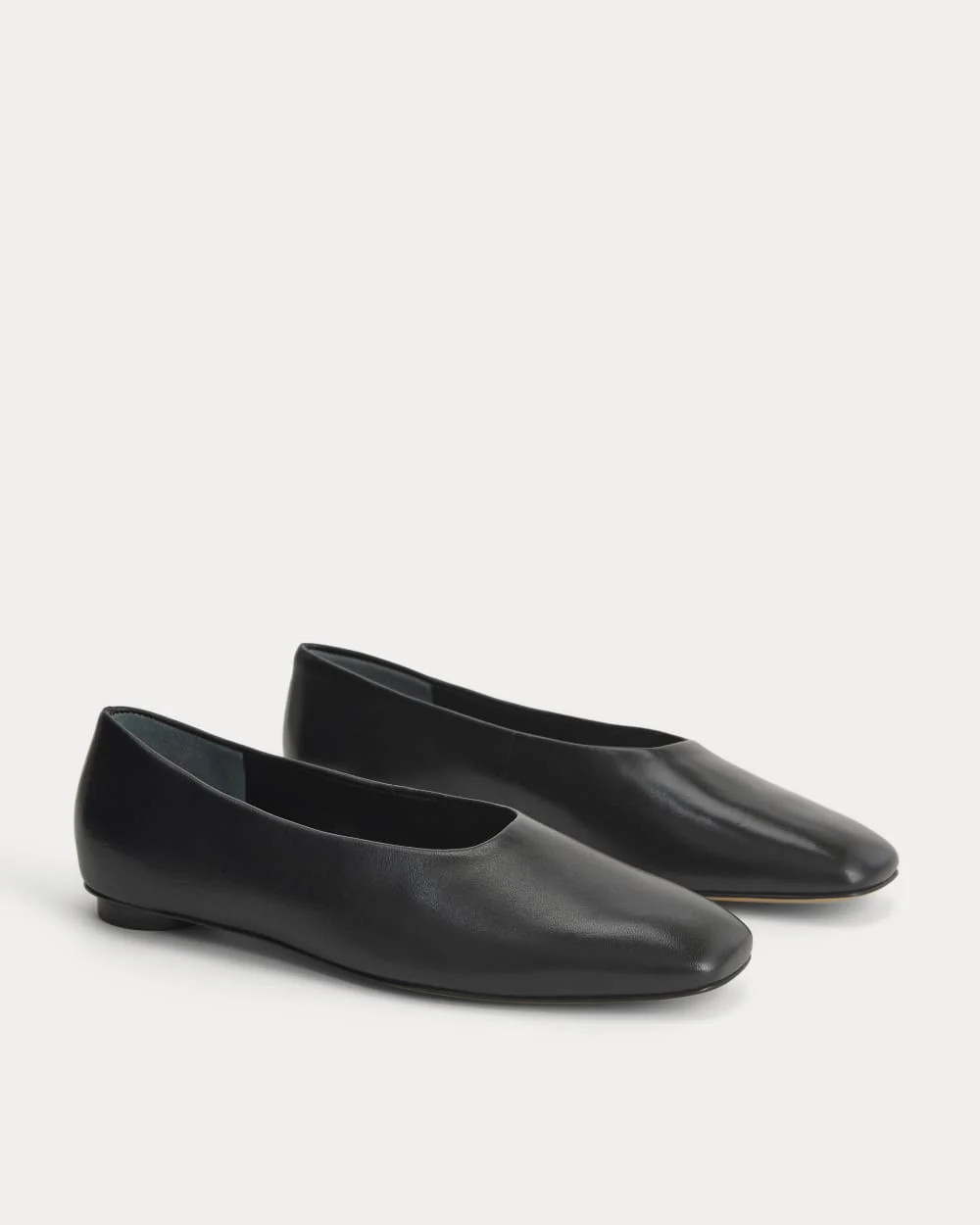 Gallery Square-Toe Flat | Black | Everlane