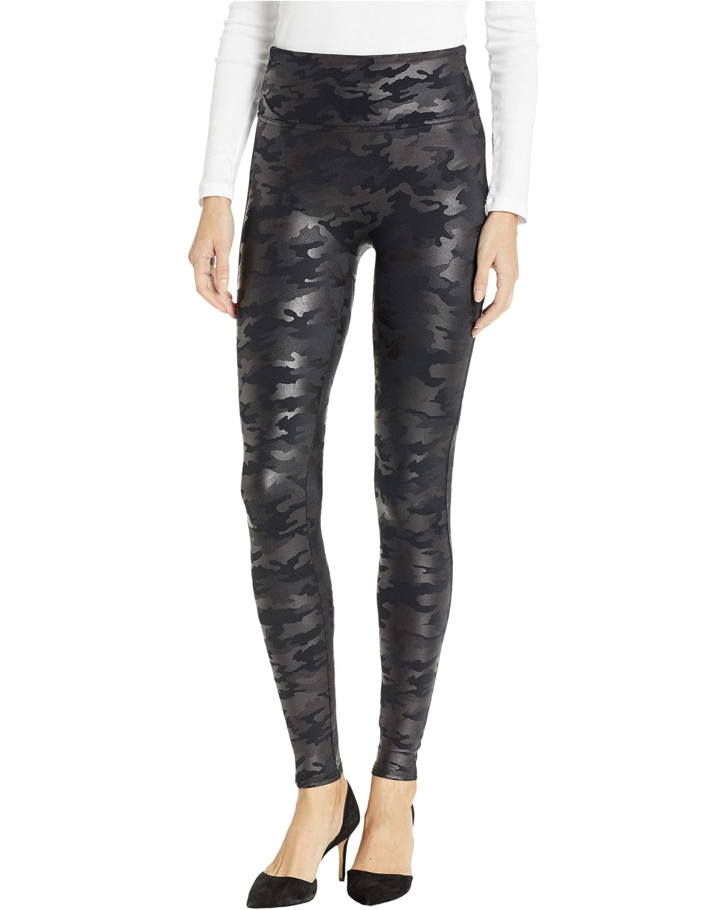 Spanx Faux Leather Camo Leggings | Zappos