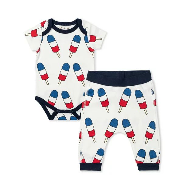 M+A by Monica + Andy Organic Cotton Baby First Moves Set, Sizes Preemie-9 Months - Walmart.com | Walmart (US)