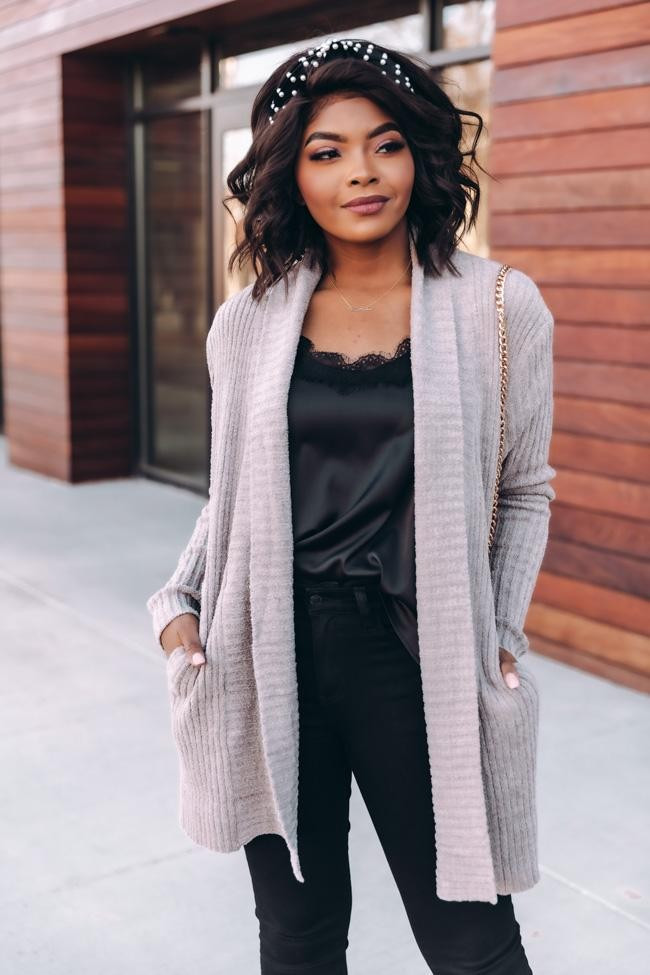 Endearing Soul Taupe Cardigan | The Pink Lily Boutique