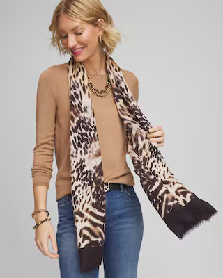 Animal Print Oblong Scarf | Chico's