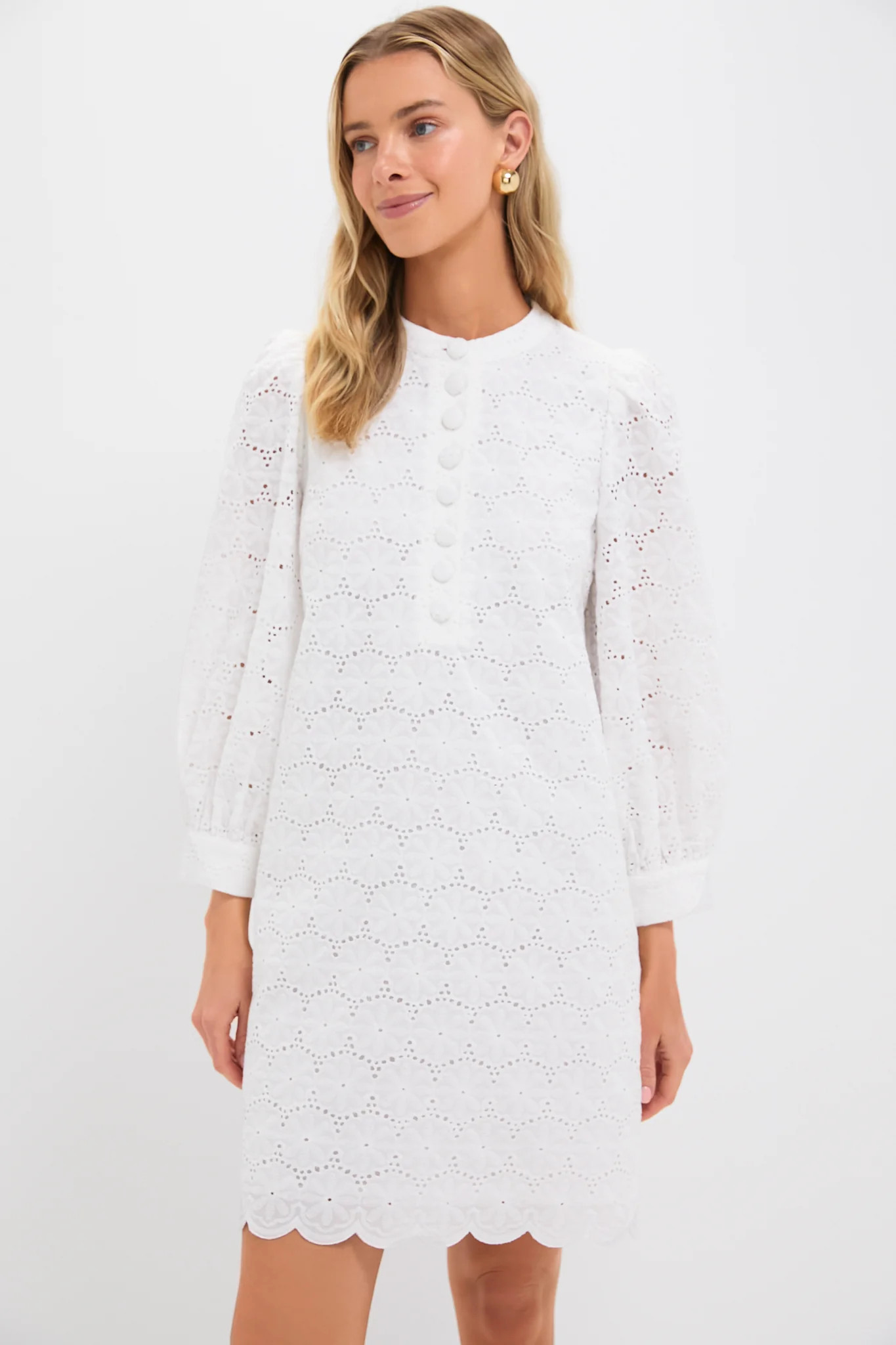 White Eyelet Samantha Dress | Tuckernuck (US)