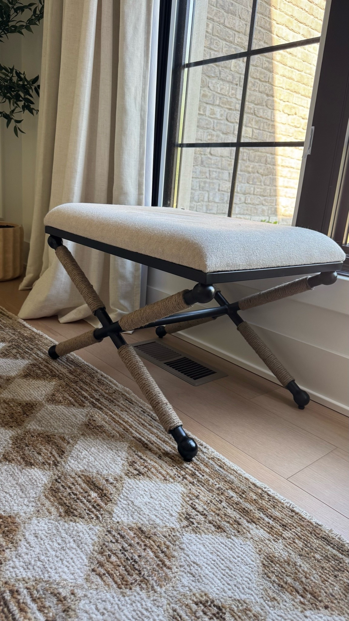 Linen ottoman back in stock

#LTKSaleAlert #LTKHome