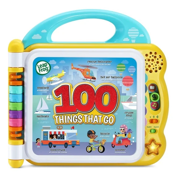 LeapFrog® 100 Things That Go™ Bilingual Take-Along Book for Kids, Teaches Words, Spanish | Walmart (US)