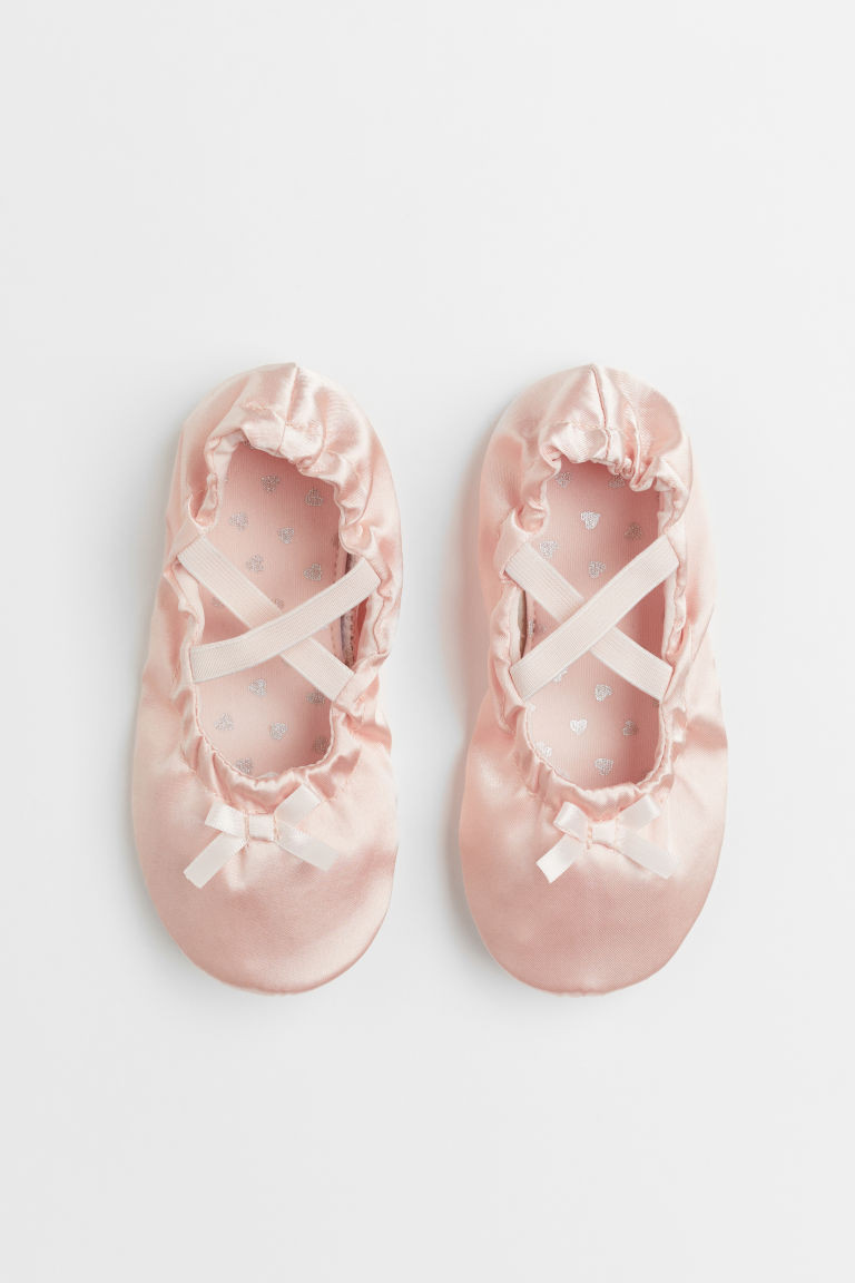 H & M - Satin Ballet Shoes - Pink | H&M (US + CA)