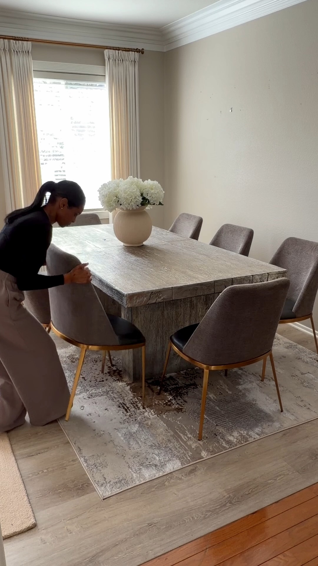 Giving my dining room a little refresh 

A fresh coat of paint + clearing out a few pieces completely changed the feel of this space. Sometimes the biggest transformation isn’t adding more — it’s simplifying and resetting the foundation first.

No major styling yet… just creating a clean, elevated base before the next layer comes in 🤍

(Paint details linked for those asking 🎨)
The color is Agreeable Gray☺️

#LTKhome #homeinspiration #diningroomrefresh #neutralhome #interiordesign #homestyling #beforeandafter

#LTKHome #LTKOver40 #LTKSeasonal