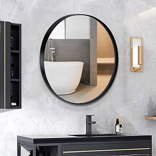 ANDY STAR Round Wall Mirror for Bathroom, 30 Inch Black Circle Mirror Modern Premium Stainless St... | Amazon (US)