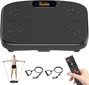 Vibration Plate Exercise Machine, Vibrating Plate Platform for Lymphatic Drainage with 200 Adjust... | Amazon (US)
