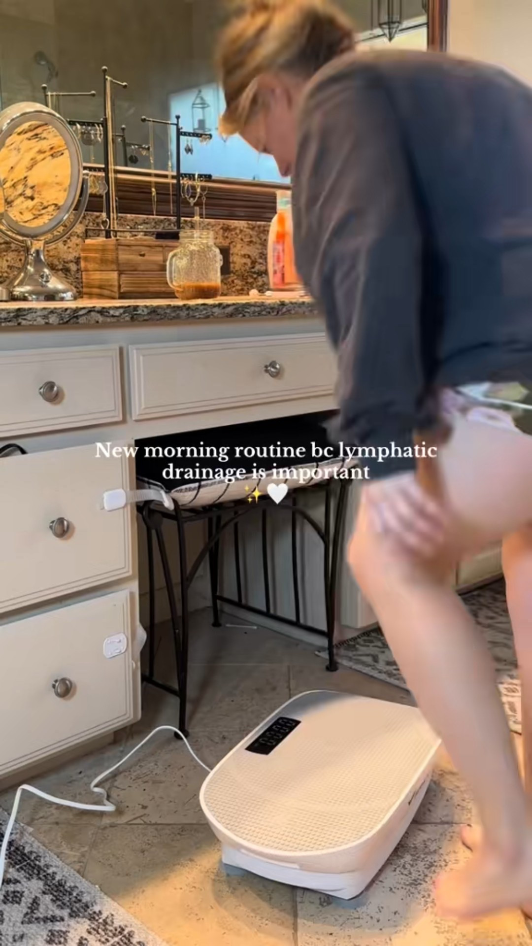 Starting my morning routine routines with lymphatic drainage on the vibration plate

#LTKmorningroutine #LTKfitnessgoals #LTKselfcare