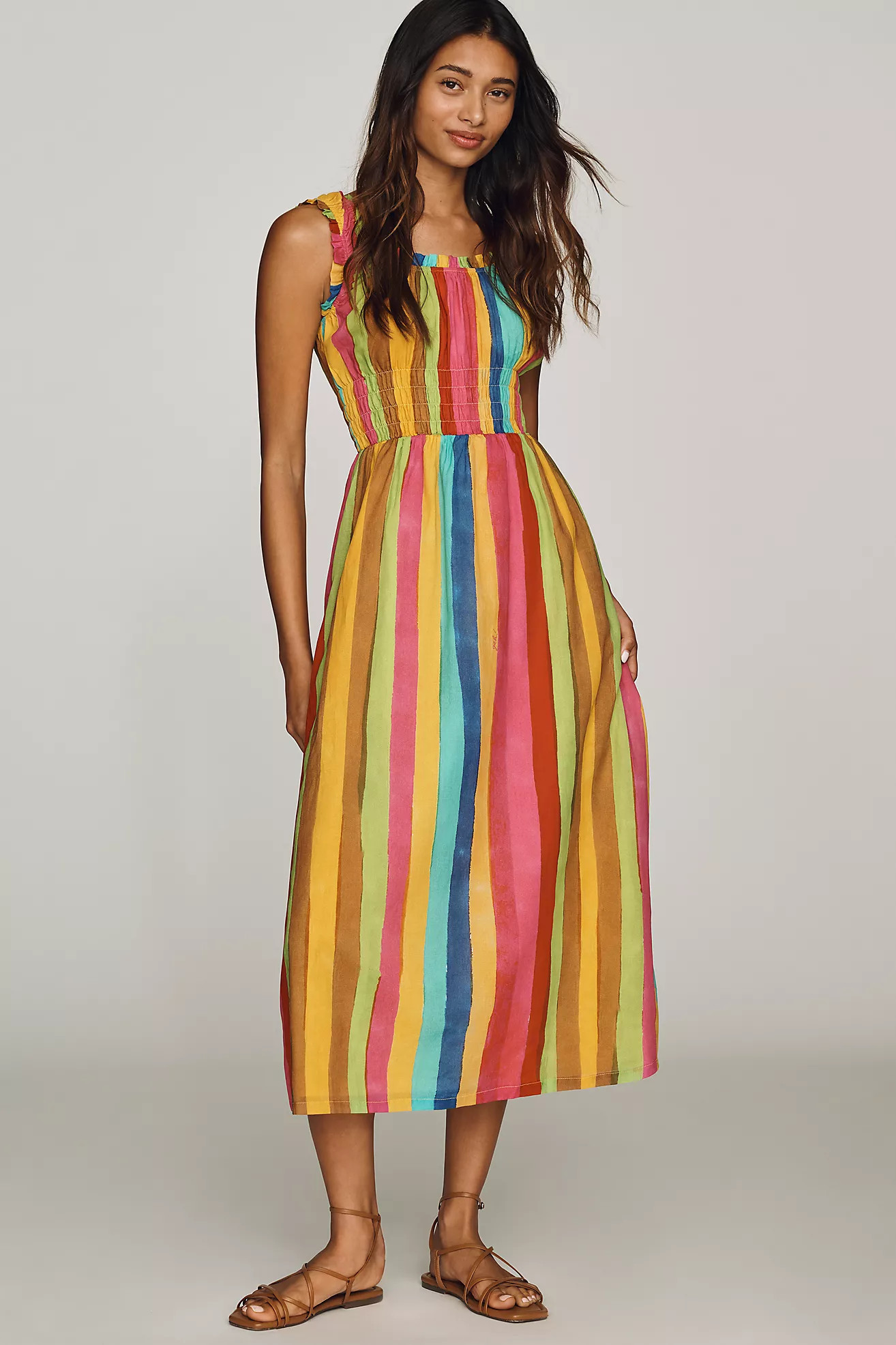 Lisa Says Gah Annie Cotton Midi Dress | Anthropologie (US)