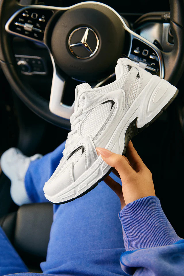 Miss Lola | Level Up Lace Up Sneakers Silver White | MISS LOLA