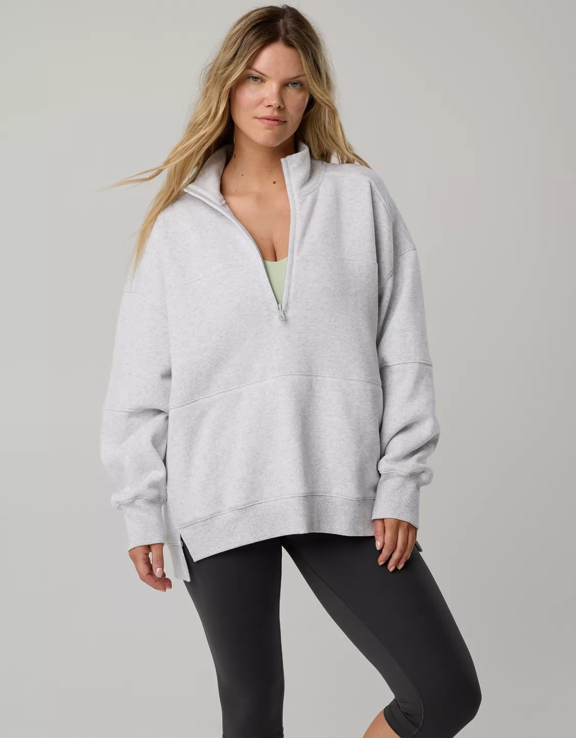 OFFLINE By Aerie Cloud Fleece Quarter Zip Sweatshirt | Aerie