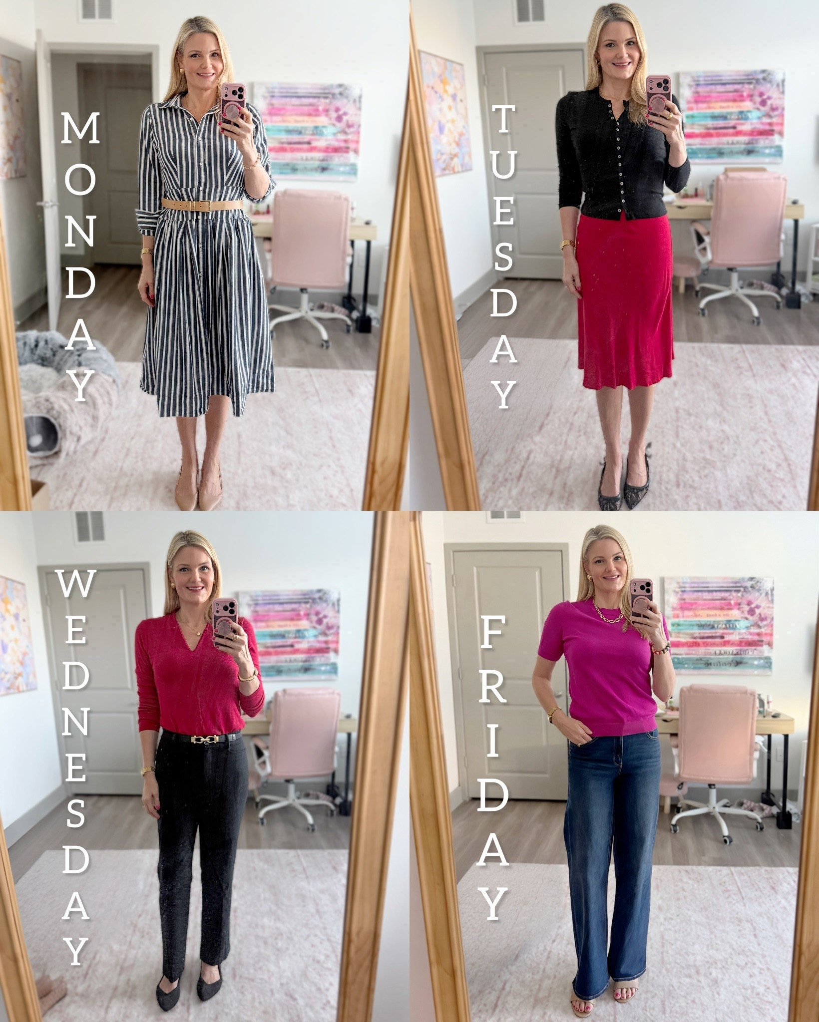 What I wore to work in-office this week! I linked everything I could, some I had to link similar items.

#LTKdayinmylife #LTKWorkwear #LTKootd
