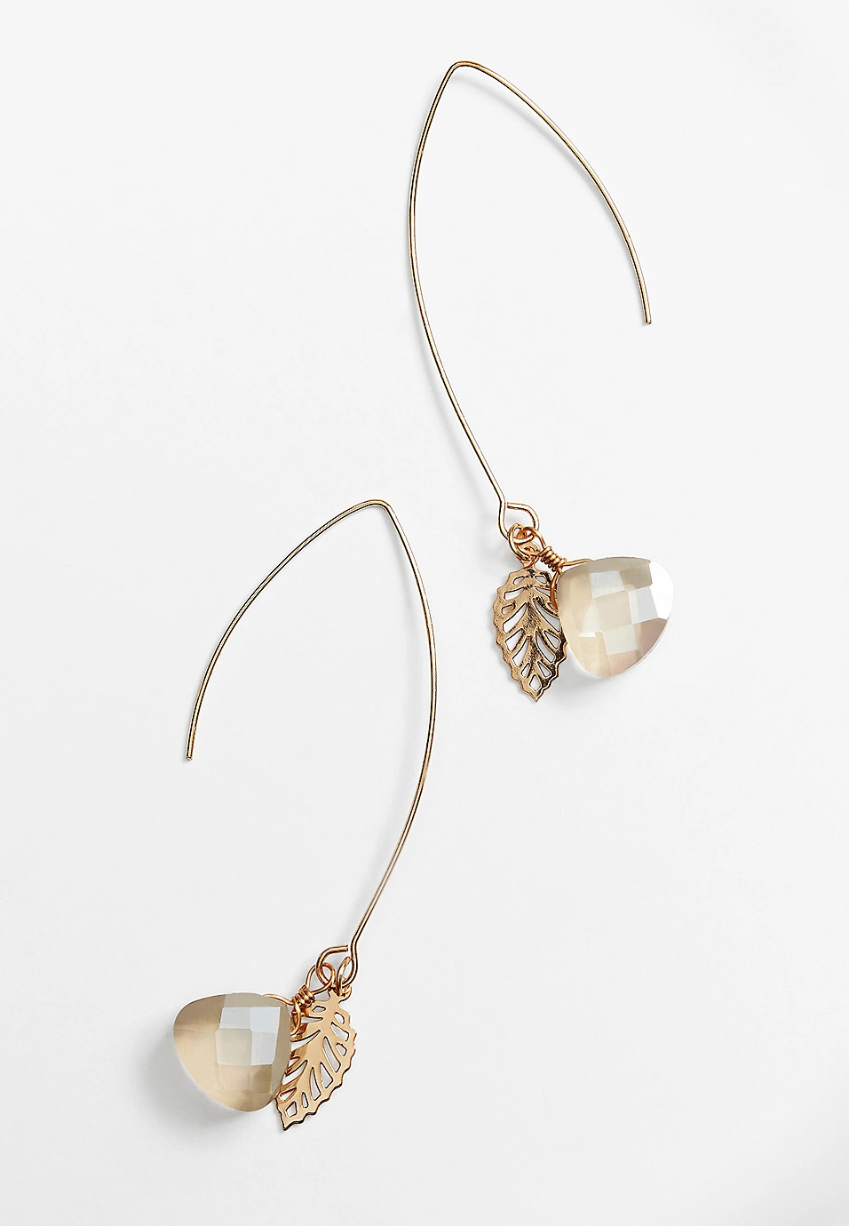 Crystal Charm Drop Earring | Maurices