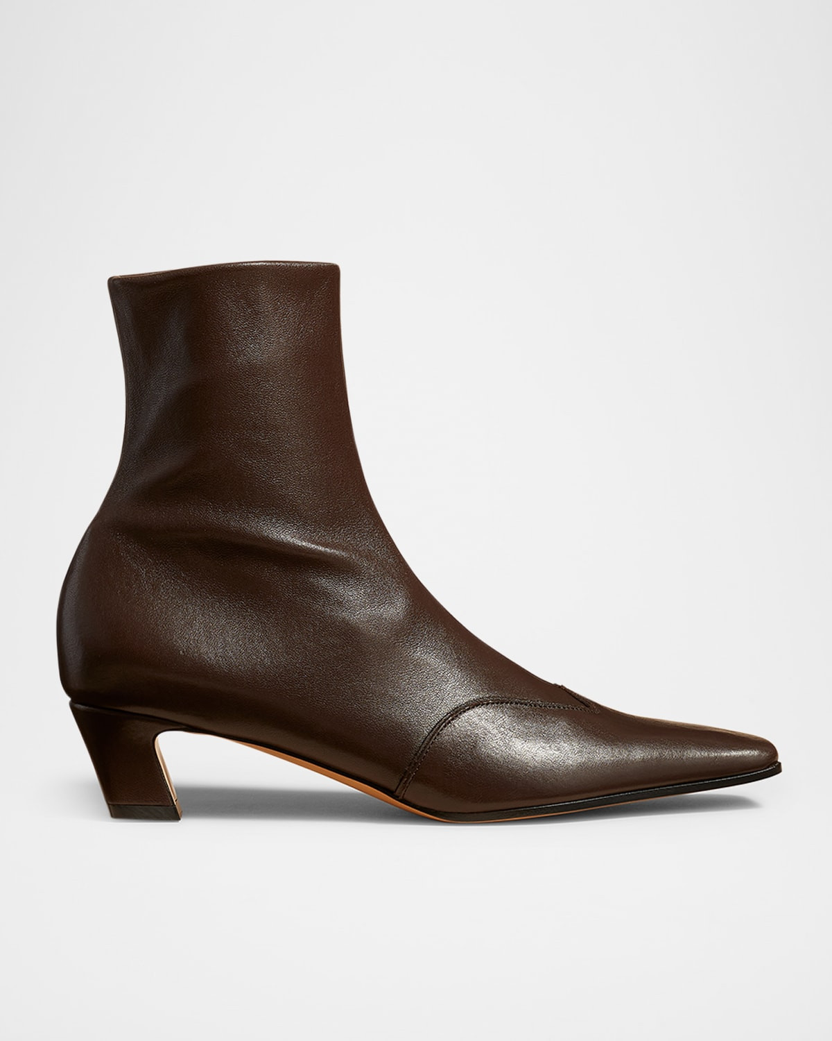 Nevada Stretch Leather Ankle Booties | Neiman Marcus