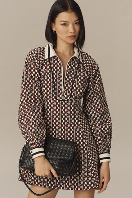 Maeve Long-Sleeve Collared Varsity Dress | Anthropologie (UK)