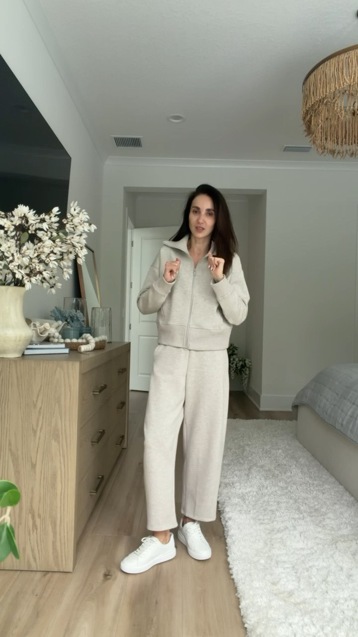Target new arrivals, I'm wearing size S in both, set is on sale.

neutral matching set, casual matching set, comfy outfit, everyday outfit, neutral outfit, white sneakers outfit, casual fall style, women’s athleisure, cozy outfit, relaxed fall outfit

#LTKOver40 #LTKSaleAlert