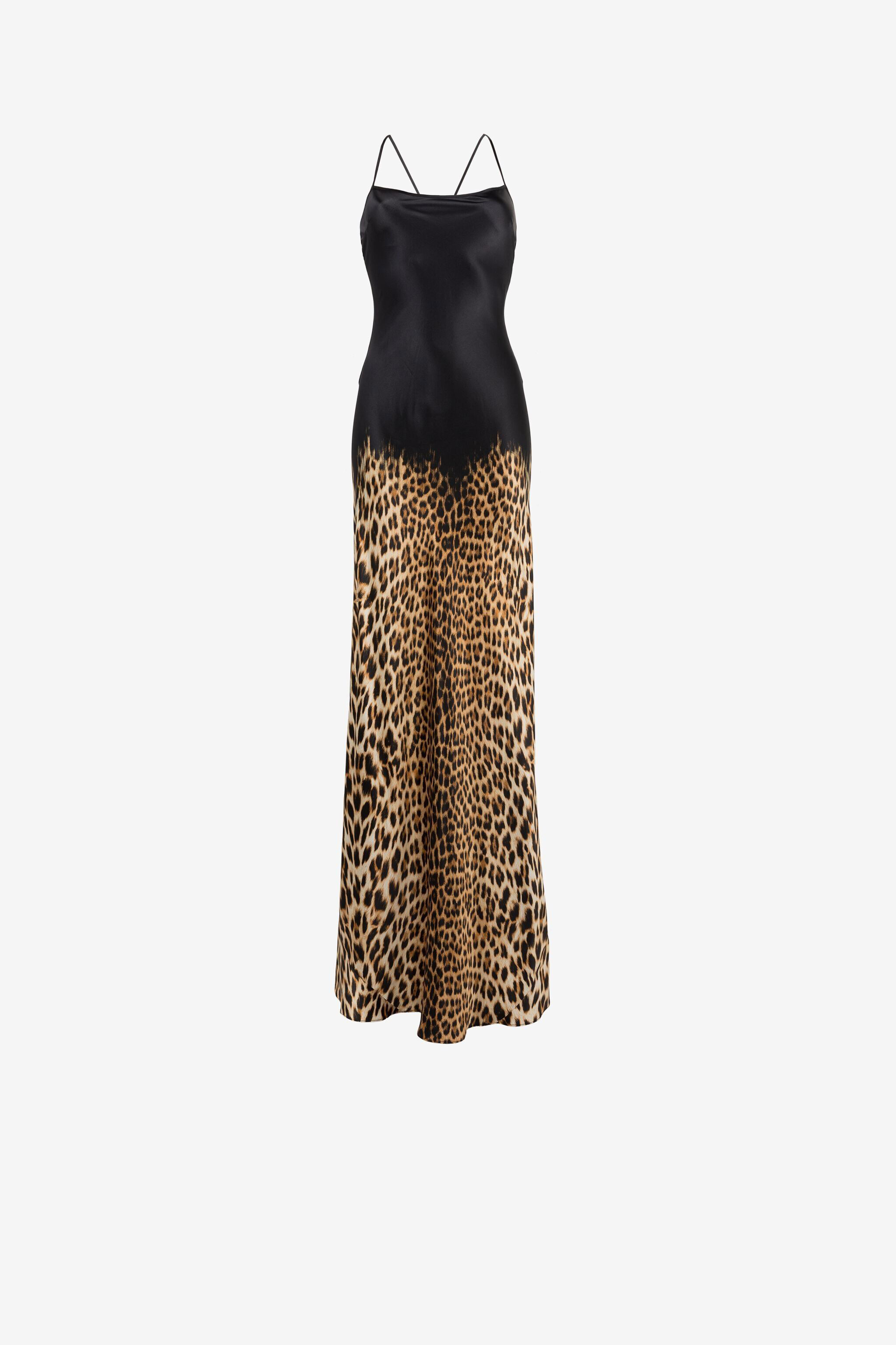 Leopard-Print Silk Maxi Dress | Roberto Cavalli