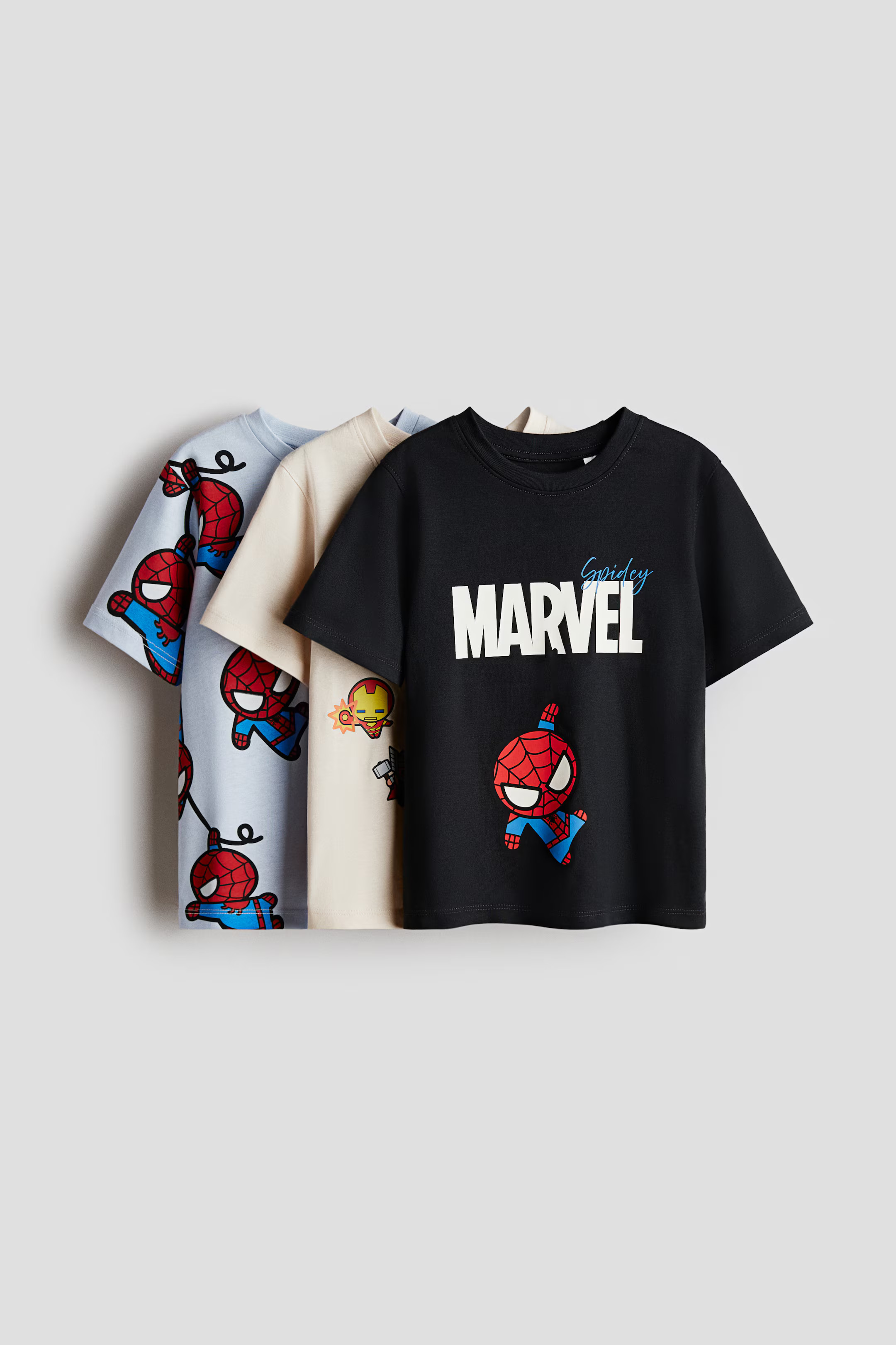 3-pack Printed T-shirts | H&M (US + CA)