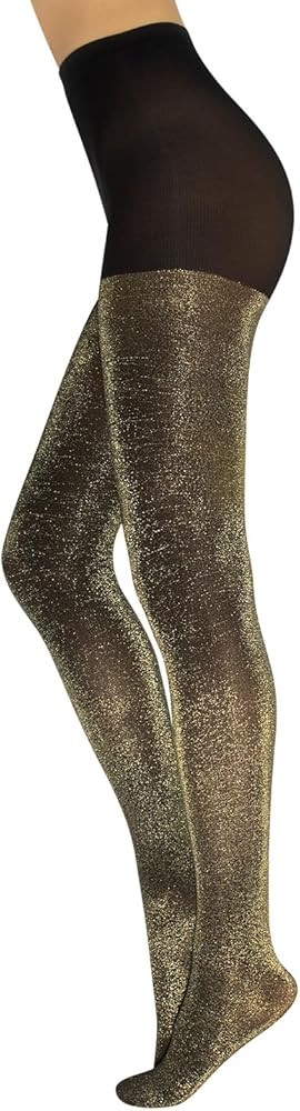 CALZITALY - Opaque Lurex Sparky Tights - Glitter Pantyhose for Women(S/M – L/XL) | Amazon (US)